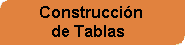 Construcción de Tablas